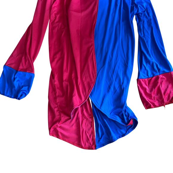 HauntLook Creepy Clown Halloween Costume Red Blue Yellow Unisex Medium New - Picture 11 of 12